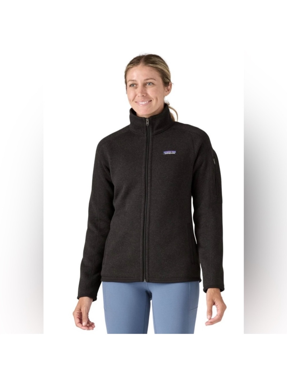 Patagonia Women's Black Better Sweater Fleece Jacket Full Zip